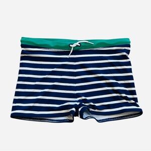 Mini Boden 11-12 Patterned Swim Shorts stripes